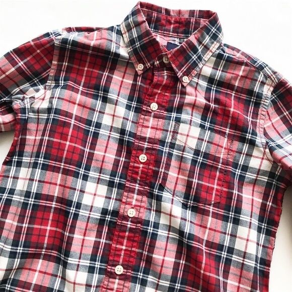 Gap kids red/navy/white button down VGUC M(8Y) - Picture 2 of 2
